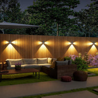 Outdoor Photecell 3 Led Solar Decorative Wall Light for Fence Pathway Patio