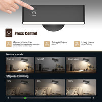 Rechargeable Dimmable Clip On Book Lamp